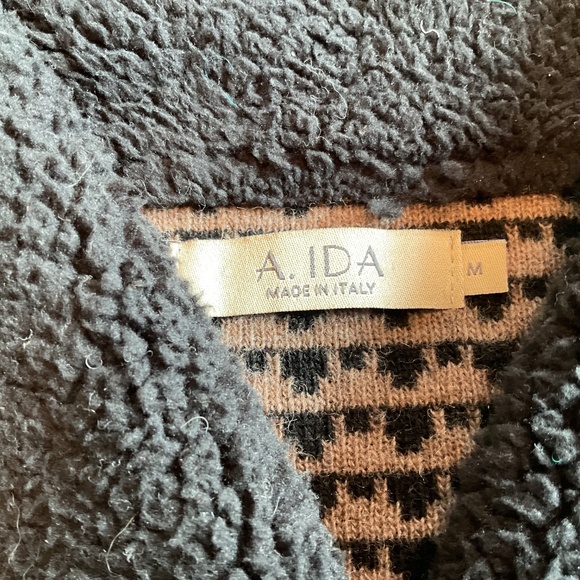 A.IDA Cardigan made in Italy Wool blended sweater cardigan size M - Picture 2 of 5